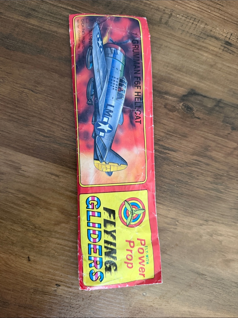 Vintage WWII Fly with Power Prop Flying Glider Grumman F6F Hellcat airplane
